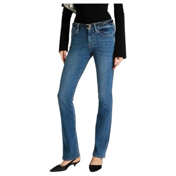 Frame Denim Le Mini Boot Mid-Rise Bootcut Jeans in "Flat Creek", Size 26, EUC - Picture 1 of 12